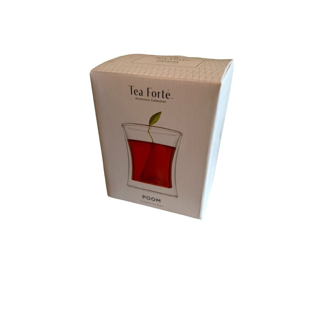 Tea Forté POOM Double-Walled Glass Tea‎ Tumbler - Dishwasher & Microwave Safe